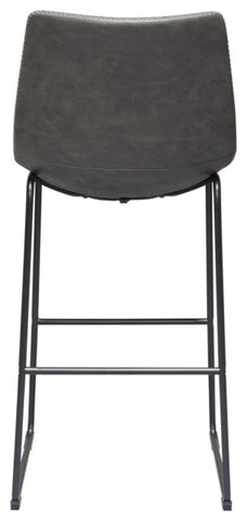 Theo 2 Bar Height Chairs, Weathered Gray By Diamond Sofa