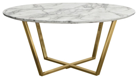 Vida 35" Round Cocktail Table By Diamond Sofa