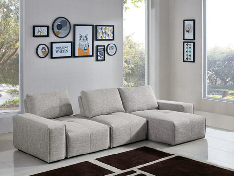 Jazz 3-Seater Chaise Sectional - Barley By Diamond Sofa