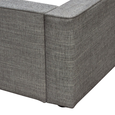Cloud 43" Low Profile Eastern King Bed, Gray Fabric By Diamond Sofa
