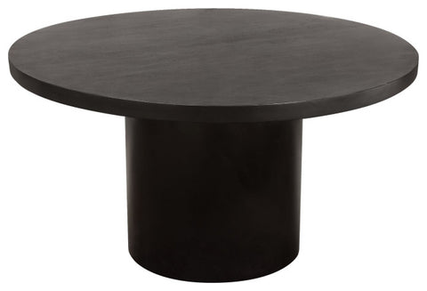 Rune 54" Round Dining Table With Iron Pedestal Base, Black By Diamond Sofa