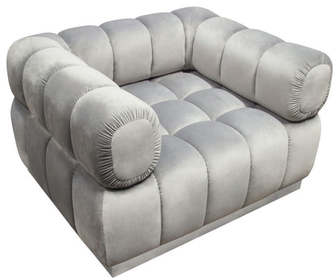 Image Low Profile Chair, Gray By Diamond Sofa