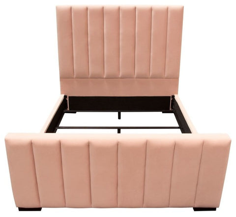 Diamond Sofa Venus Tufted Upholstered Platform Bed, Blush Pink, Eastern King By Diamond Sofa