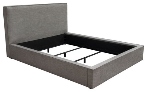 Cloud 43" Low Profile Queen Bed, Grey Fabric By Diamond Sofa