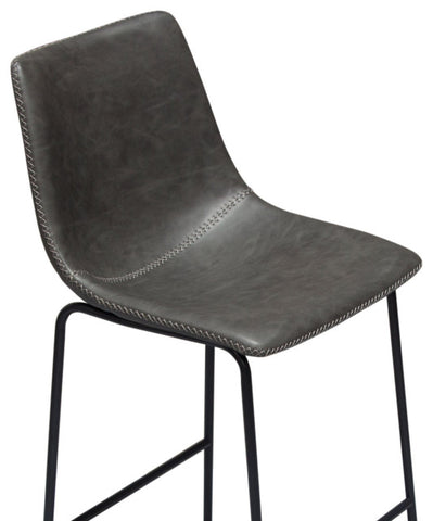 Theo 2 Bar Height Chairs, Weathered Gray By Diamond Sofa