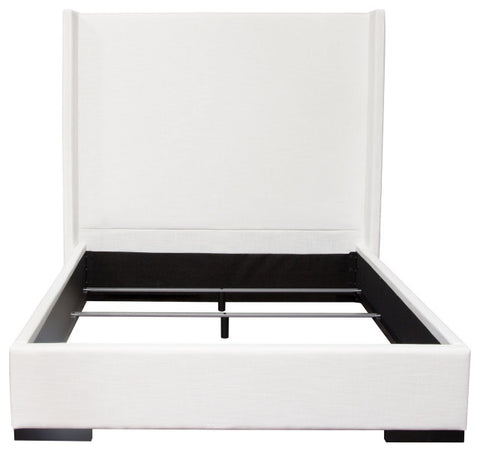 Seattle Queen Bed in White Linen By Diamond Sofa