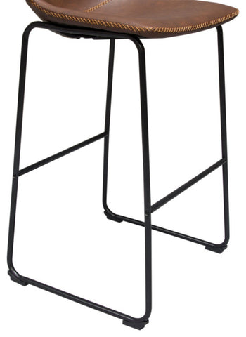 Theo 2 Bar Height Chairs, Chocolate By Diamond Sofa