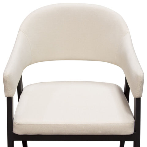 Functional Counter Height Chairs, Set of 2, Cream Fabric, Metal Frame By Diamond Sofa