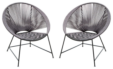 Pablo 2 Accent Chairs, Gray By Diamond Sofa