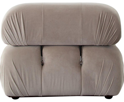Paloma Armless Chair in Mink Tan Velvet By Diamond Sofa