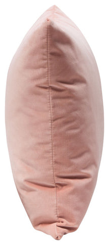 Set of (2) 16" Square Accent Pillows in Blush Pink Velvet By Diamond Sofa