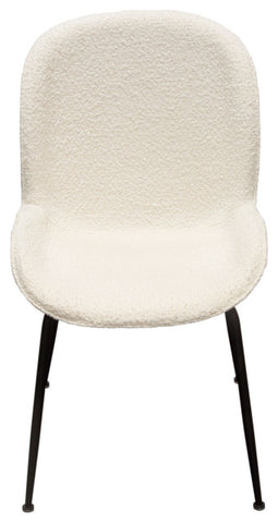 Session 2-Pack Dining Chair in Ivory Boucle By Diamond Sofa