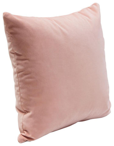 Set of (2) 16 Square Accent Pillows in Blush Pink Velvet By Diamond Sofa