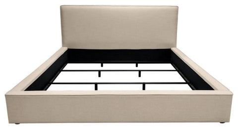 Cloud 43" Low Profile Eastern King Bed, Sand Fabric By Diamond Sofa