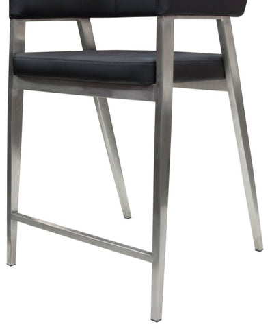 Adele 2 Counter Height Chairs, Black By Diamond Sofa