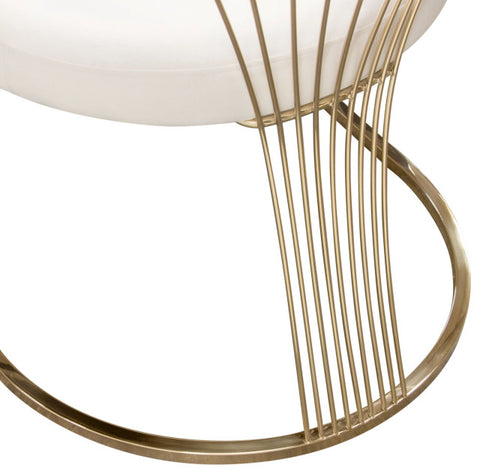 Solstice Dining Chair, Cream Velvet By Diamond Sofa