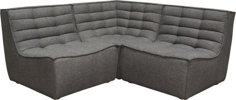 Marshall 3 Piece Corner Modular Sectional - Gray By Diamond Sofa
