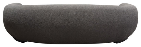 Pascal Sofa in Charcoal Boucle Textured Fabric Contoured Arms & Back By Diamond Sofa