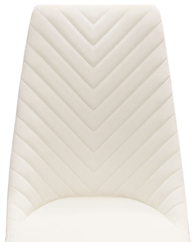 Vogue Set of (2) Dining Chairs in Cream Velvet By Diamond Sofa