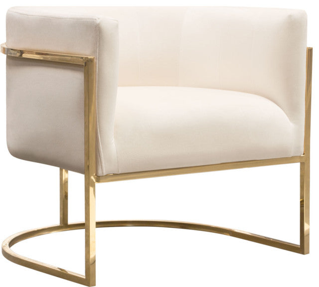Pandora Accent Chair - Cream By Diamond Sofa