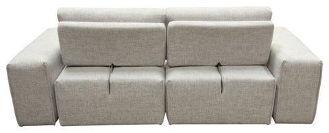 Jazz Modular 2-Seater with Adjustable Backrests in Light Brown Fabric By Diamond Sofa