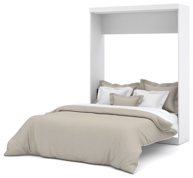 Arden Eastern King Bed w/ 54 Headboard in Cream Fabric By Diamond Sofa