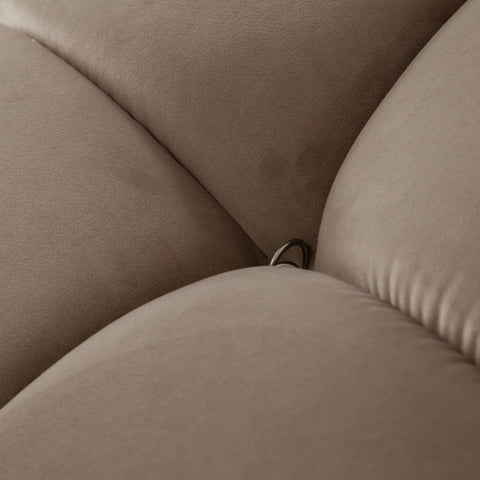 Paloma Rectangle Ottoman in Mink Tan Velvet By Diamond Sofa