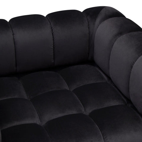 Image Low Profile Chair, Black Velvet By Diamond Sofa