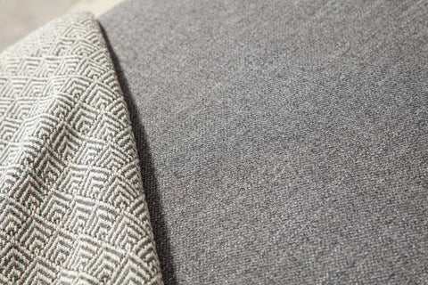 Arcadia 2PC Reversible Chaise Sectional in Grey Fabric By Diamond Sofa