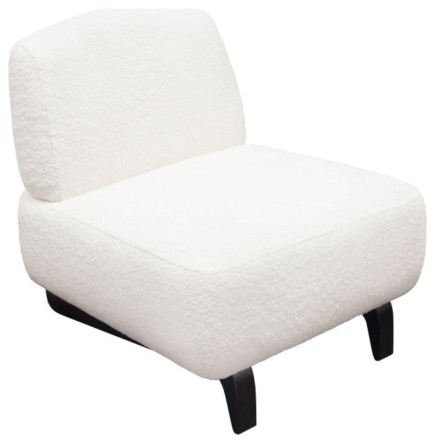 Vesper Armless Chair, White By Diamond Sofa