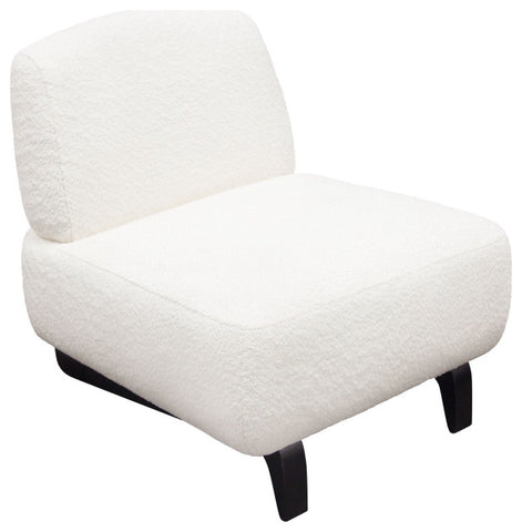 Vesper Armless Chair, White By Diamond Sofa