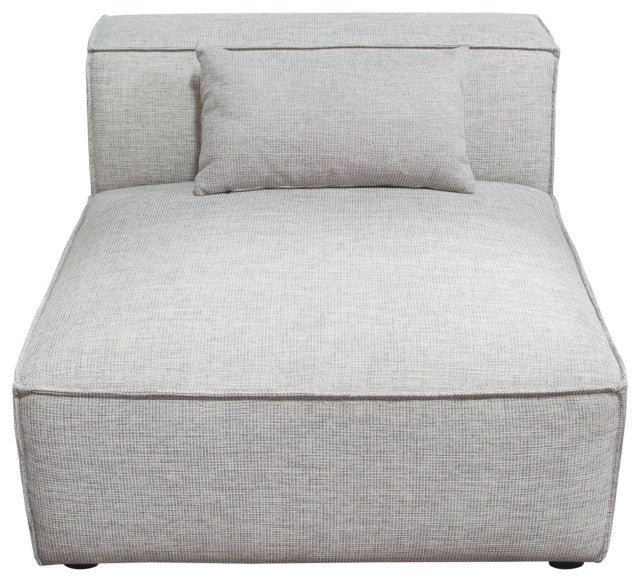 Vice Armless Chair in Barley Fabric By Diamond Sofa