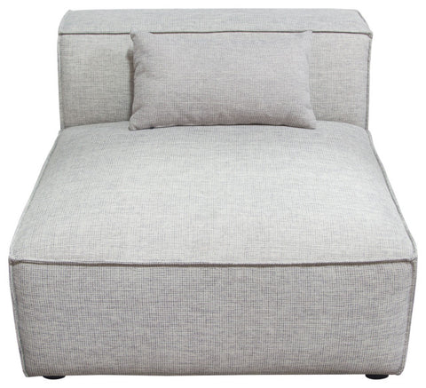 Vice Armless Chair in Barley Fabric By Diamond Sofa