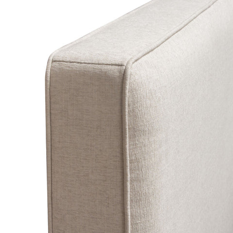 Cloud 43" Low Profile Eastern King Bed in Sand Fabric By Diamond Sofa