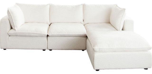 Ivy 4-Piece Reversible Modular Chaise Sectional By Diamond Sofa