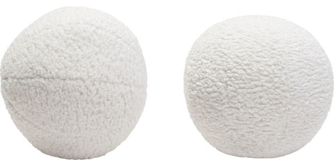 Round Accent Pillows (Set of 2) - White By Diamond Sofa
