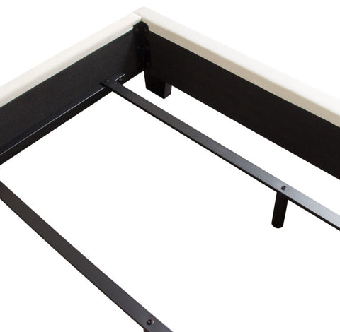 Vogue Queen Bed With 54" Headboard, Light Cream Velvet By Diamond Sofa