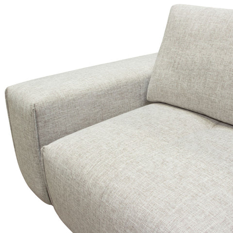 Jazz Modular 2-Seater with Adjustable Backrests in Light Brown Fabric By Diamond Sofa