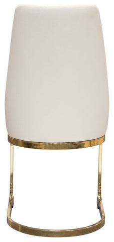 Vogue Set of (2) Dining Chairs in Cream Velvet By Diamond Sofa