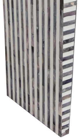 Mosaic Console Table With Bone Inlay, Linear Pattern By Diamond Sofa