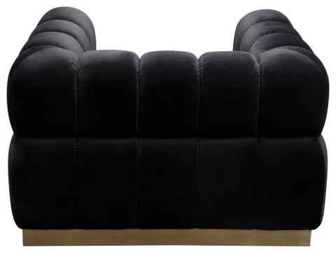Image Low Profile Chair, Black Velvet By Diamond Sofa