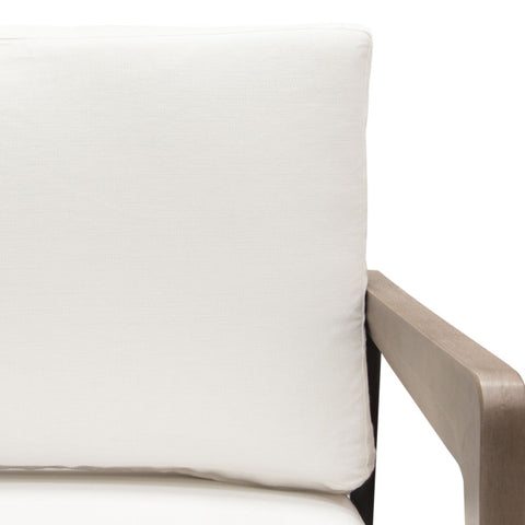 Blair Accent Chair in White Fabric By Diamond Sofa