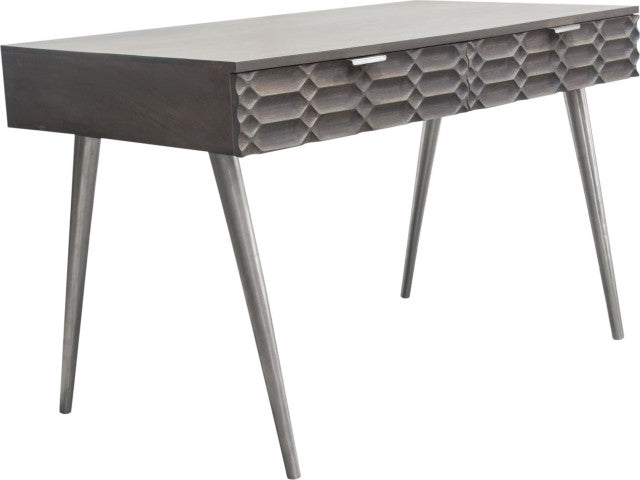 Petra Writing Desk - Gray By Diamond Sofa