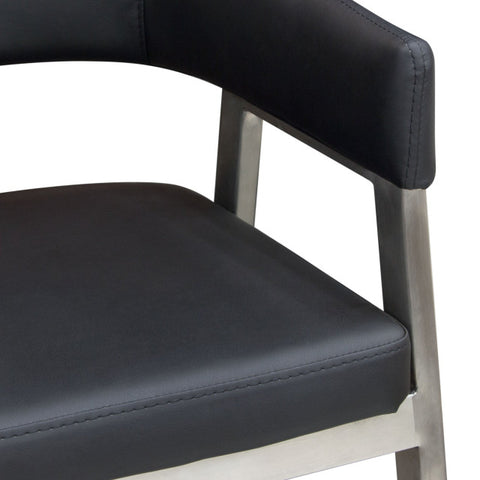Adele 2 Counter Height Chairs, Black By Diamond Sofa