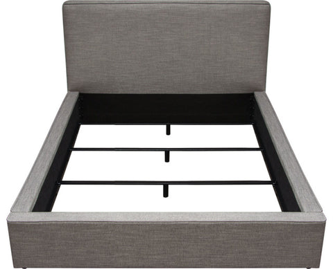 Cloud Low Profile Bed - Gray, Queen By Diamond Sofa