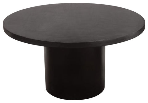Rune 54" Round Dining Table With Iron Pedestal Base, Black By Diamond Sofa
