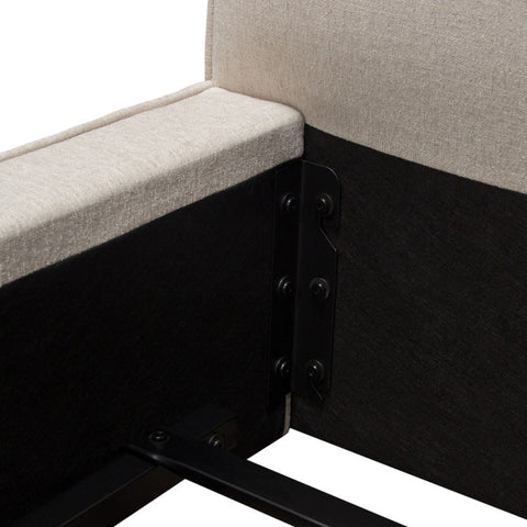 Cloud 43" Low Profile Queen Bed, Sand Fabric By Diamond Sofa