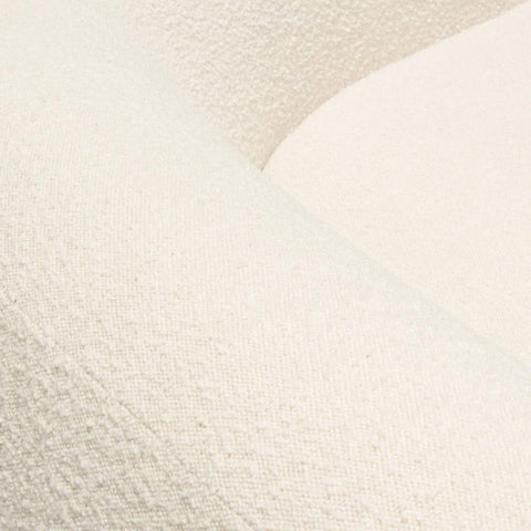 Pascal Sofa in Bone Boucle Textured Fabric w/ Contoured Arms & Back by By Diamond Sofa