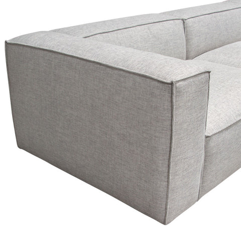 Vice 4-Piece Modular Sectional, Barley Fabric With Ottoman By Diamond Sofa
