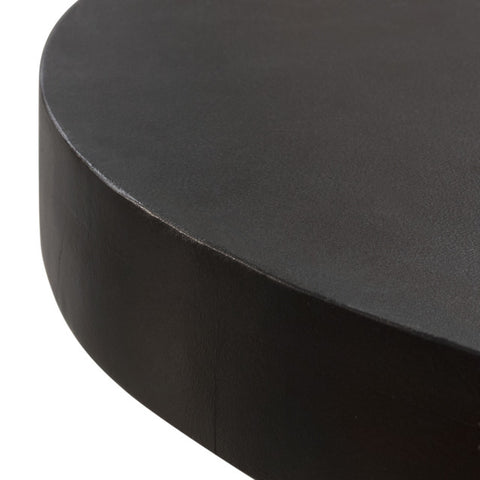 Rune 42" Round Cocktail Table in Black Finish By Diamond Sofa